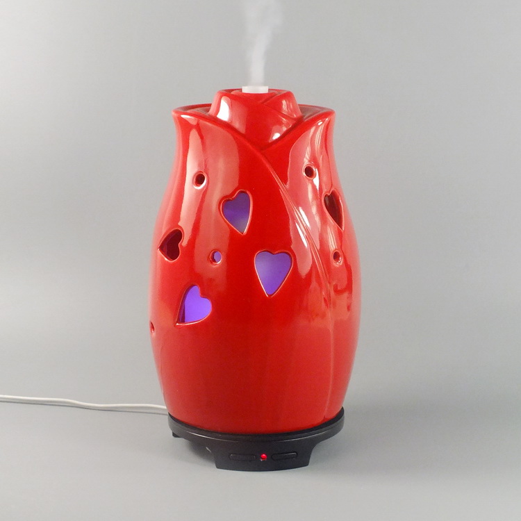 Aroma Diffuser Fragrance Ceramic Rose with heart