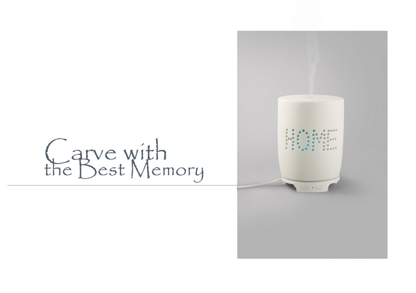 porcelain oil diffuser pure white with letter