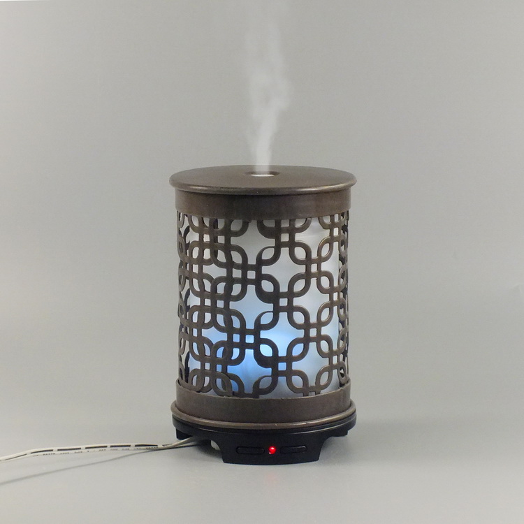 humidifier metal brown rectangle pattern